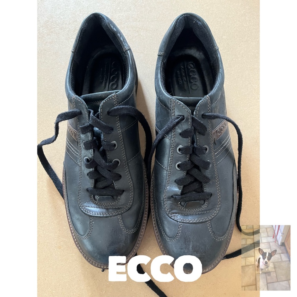 Men’s Ecco Black Leather Oxford, sz EU43 or 10